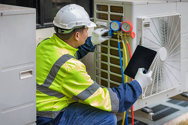 Professional Hvac technician working in South Carver, MA